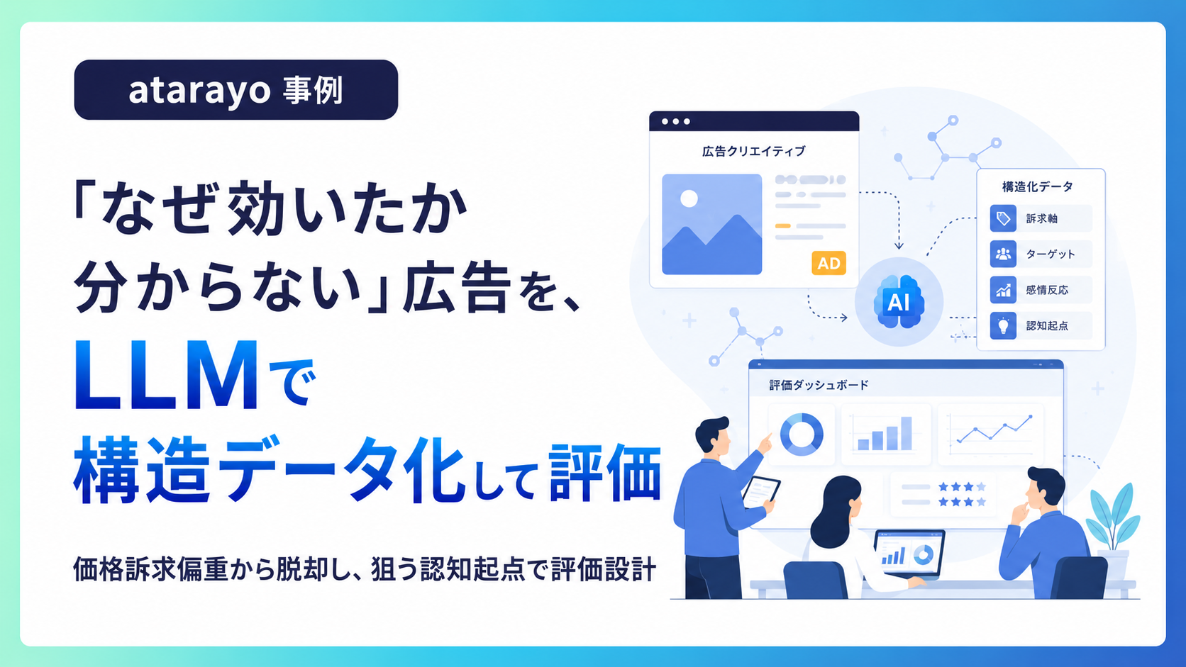「なぜ効いたか分からない」広告を、LLMで構造データ化して評価